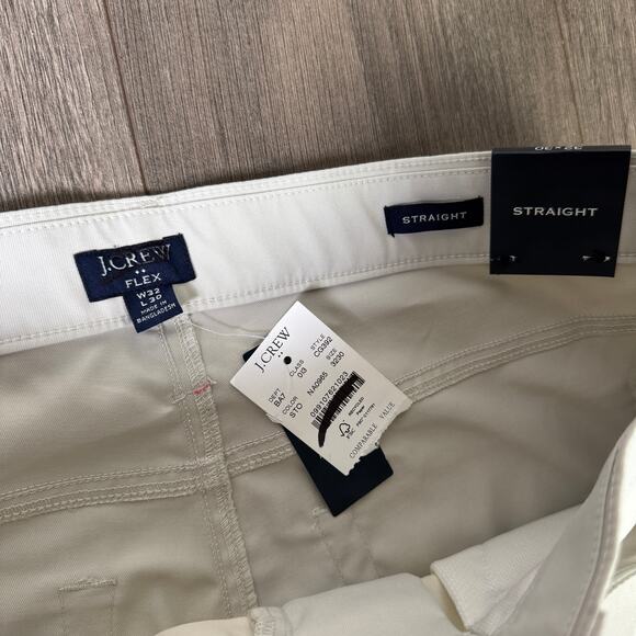 J.Crew Straight 5-Pocket Tech Pants Mens 32x30 Stone Gray Straight Leg Zip Fly - Picture 4 of 7